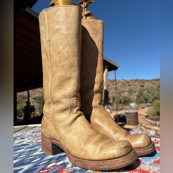 Frye 60s-70s Campus Vintage Black Label Boots - Picture 2 of 16